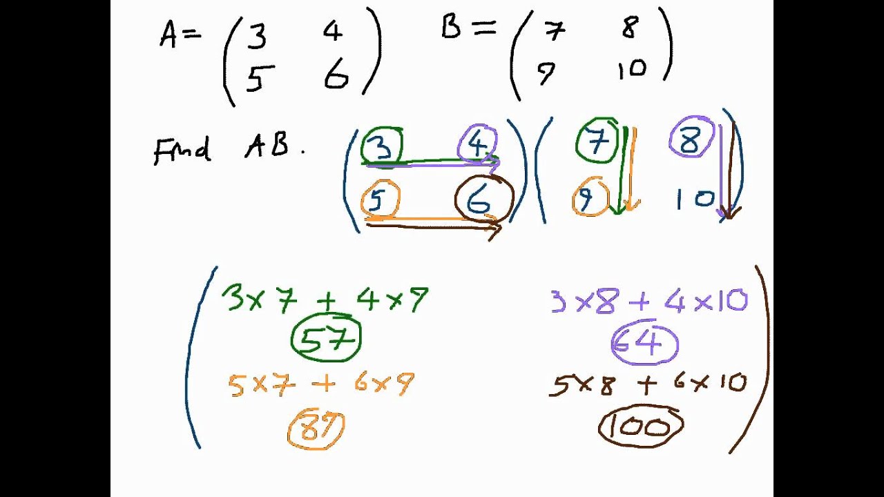 how-to-multiply-matrices-a-2x2-matrix-by-various-sizes-youtube