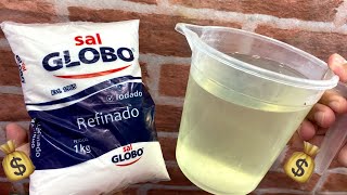 Tem SAL e ÁGUA SANITÁRIA AÍ ??  Pare de gastar DINHEIRO e nunca mais compre no mercado