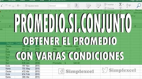 Función Promedio.Si.Conjunto - Simplexcel