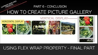 Flexbox tutorial for beginners #7- Aligning Thumbnails in Proper Display