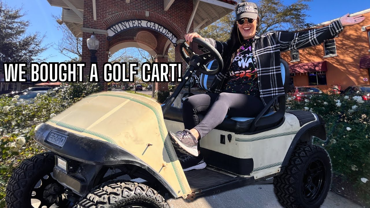 WE BOUGHT A GOLF CART Winter Garden Tour & Test Drive! YouTube