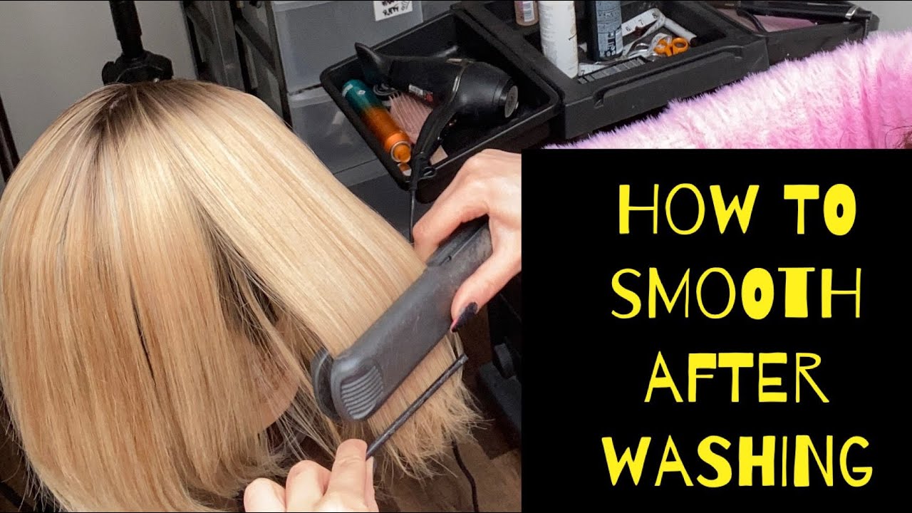 How to smooth your hair topper after washing | Perfectfringe