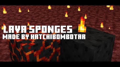 Lava Sponges in Minecraft