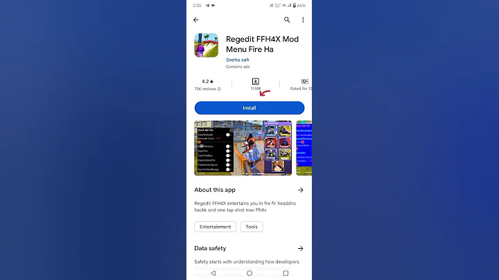 free fire hack app in Play Store 😱😱#shorts #shortsvideo #viralvideo #garenafreefire