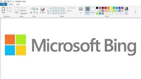 How to draw the Microsoft Bing logo using MS Paint | How to draw on your computer