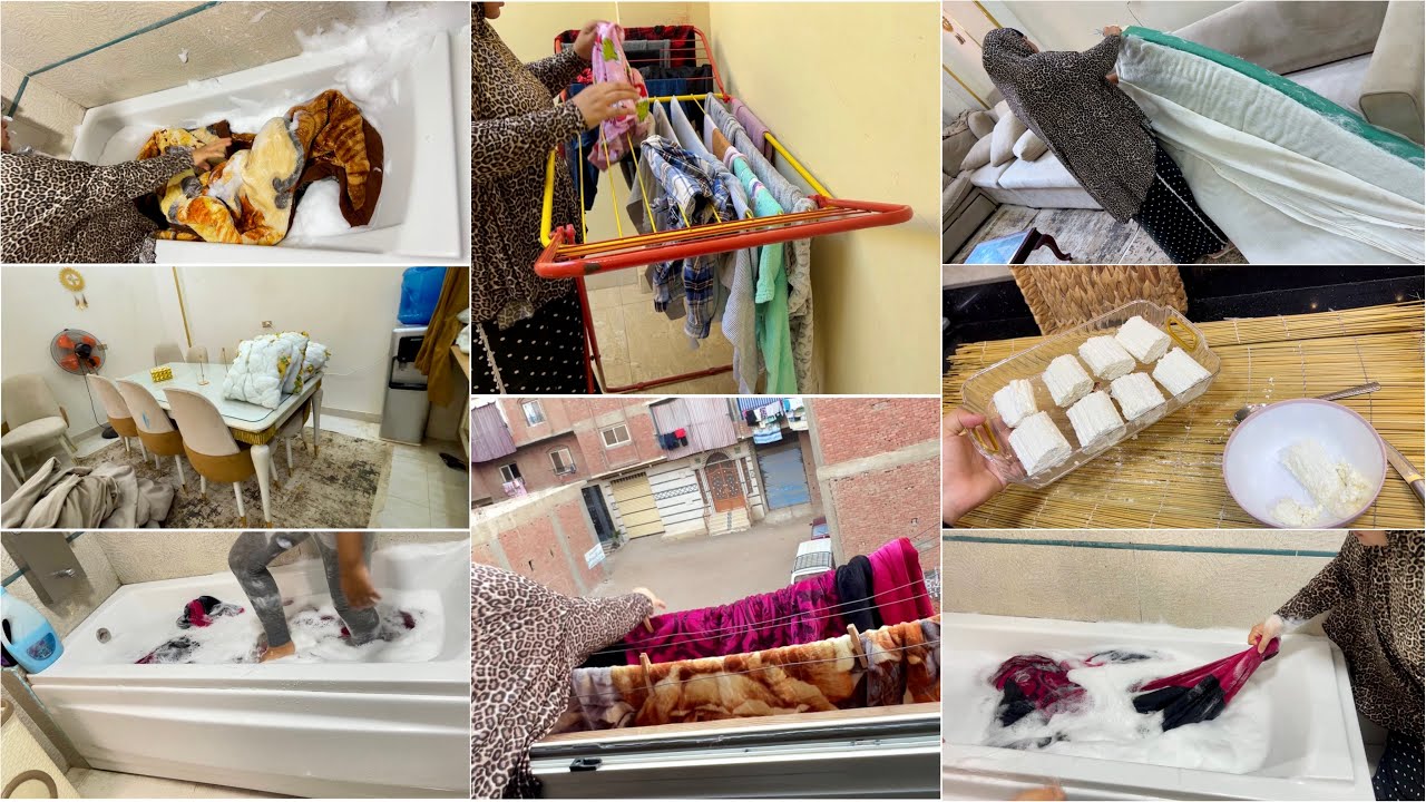  روتين بدايه التنظيفات الخريفيه🍂قبل ماتهل الشتويه☃️الرغاوي والصابون وريحه النضافه ماليين البيت🫧🧼🪣