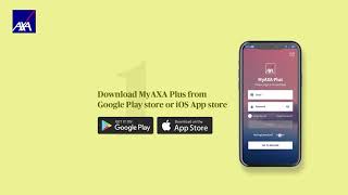 How to sign up on MyAXA Plus app screenshot 1