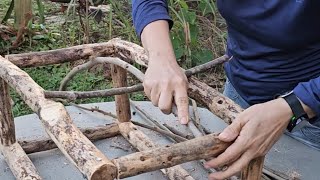 Take the dried twigs and branches  Make rustic decoration Farmhouse #diy