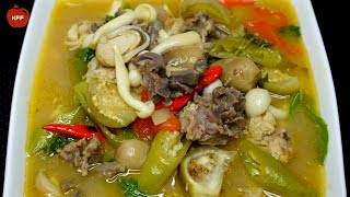 សម្លរម្ជូរព្រៃក្តៅៗហុយៗ || Delicious Sour Soup recipe