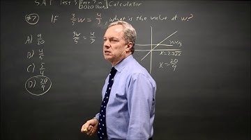 SAT Test 3: Linear equations - question #4-7