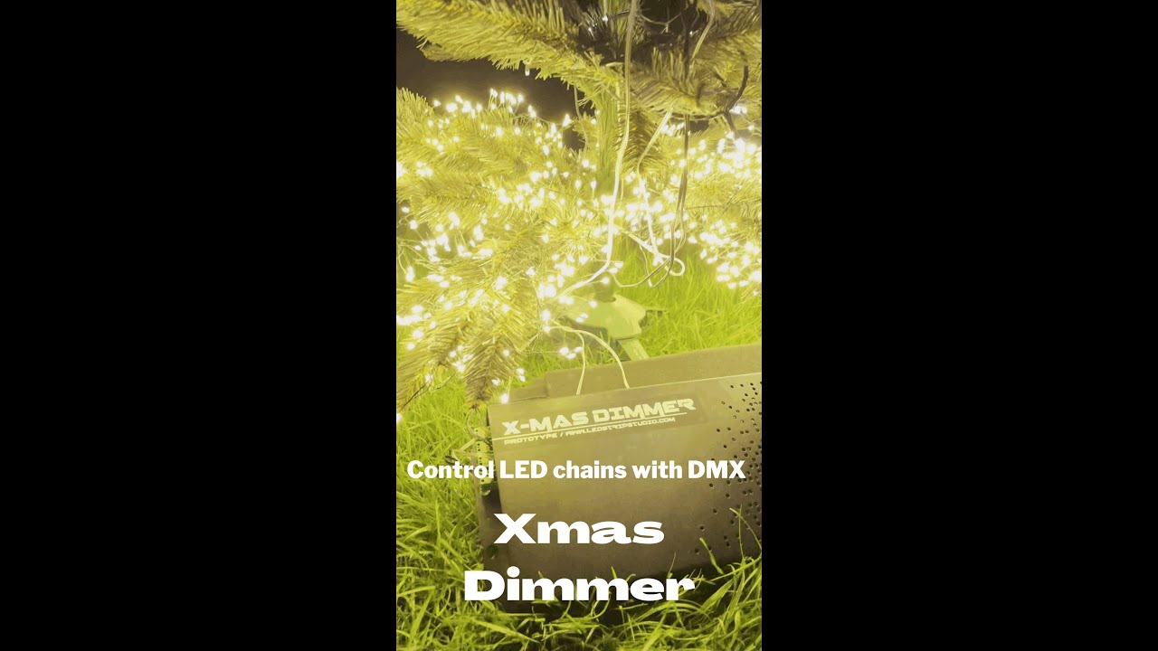 DMX dimmer for traditional Christmas light great for Christmas light shows YouTube