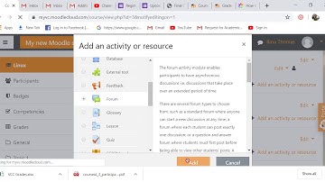 Adding discussions to your Moodle course