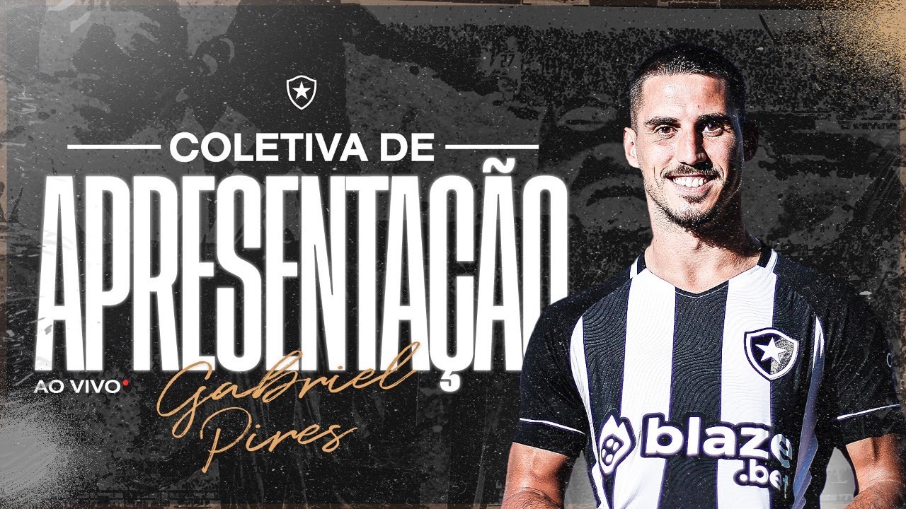 Gabriel Pires é apresentado no Botafogo e cita Dodô como ídolo, botafogo