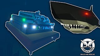 We got Attacked by Megalodons in My Tsunami Base!  Stormworks Multiplayer  Sinking Ship Survival