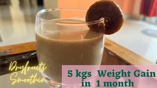 5kg weight gain in 1 month | Dry fruits Smoothie | Healthy Smoothie | Smoothie for healthy breakfast screenshot 5