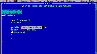 C Program to Calculate Sum between Two Numbers | Learn Coding