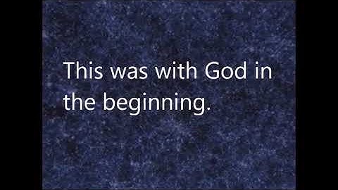 CC Cycle 3, week 16, Latin John 1:1-3 (in English)