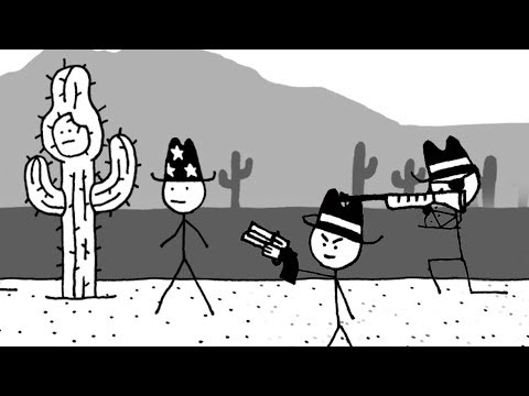 РАЗБОРКА С ЛЮТЫМИ БАНДИТАМИ - West of Loathing (прохождение на русском) #2