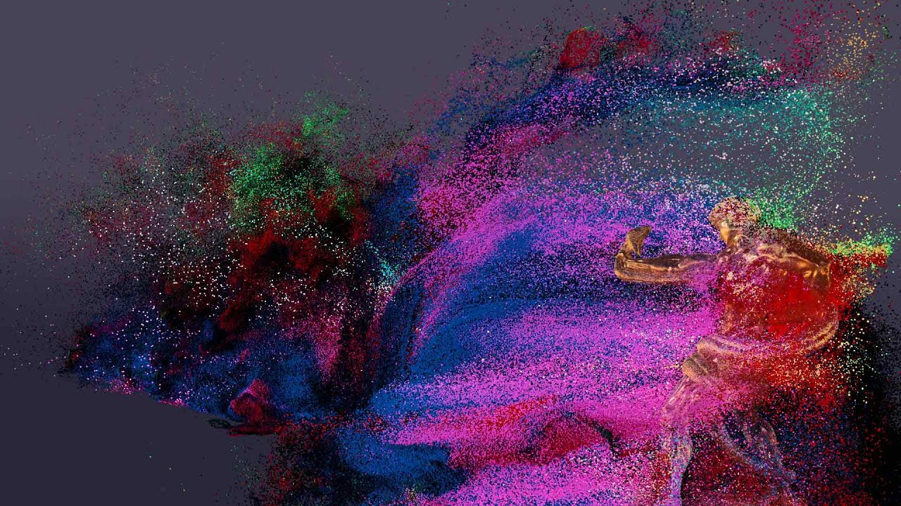 FX Particle #Houdini POP curve advect on athlete wrestling a python ...
