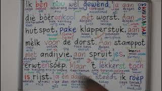 LEARN DUTCH THROUGH SONG GEEF MIJ MAAR NASI GORENG WIETEKE VAN DORT - Part 3