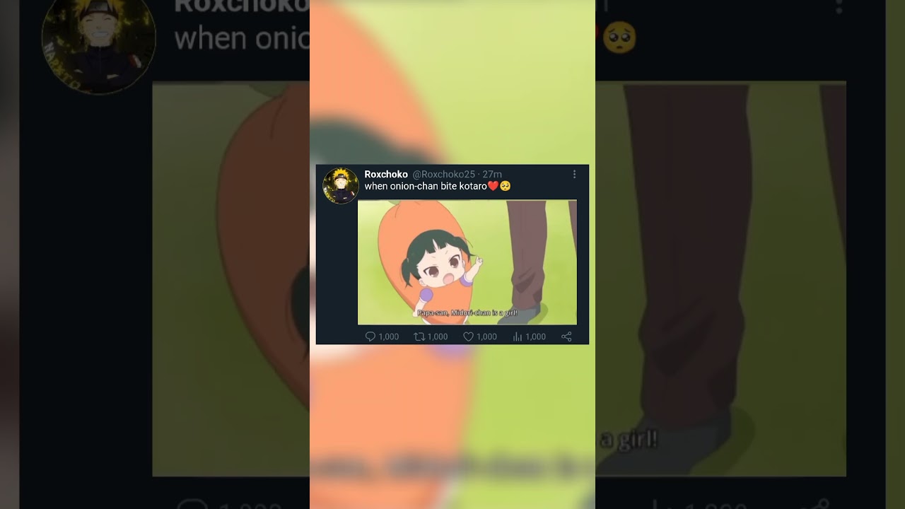 When onion-chan bite kotaro🥺❤️