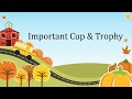 Important trophies and cups related to sports