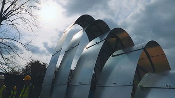 Architecture students build amazing pop-up cinema space