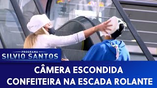 Confeiteira na Escada Rolante - Confectioner on the Escalator Prank | Câmeras Escondidas (12/09/21)