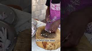 Making chicken foot soup in Jamaica jamaica ihatejamaica