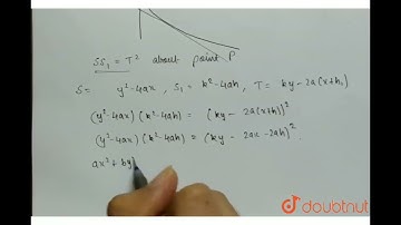From a point P tangents are drawn to the parabola y^2=4ax. If the angle between them is (pi)/(3)...