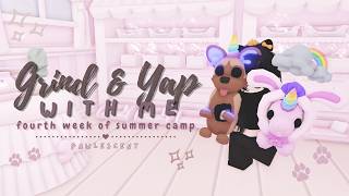⋆˚ grind & yap with me | adopt me .ᐟ checking out week 4 of the summer camp update ۶ৎ
