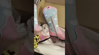 1 of 2, Dolls kill Care Bears rainbow roundup Cowboy boots in pink