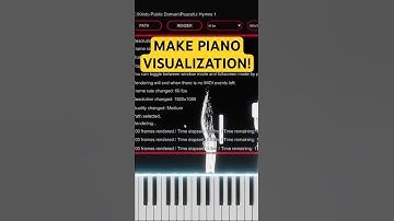 How to Make Piano Visualizer Like YouTubers (Rousseau, Kassia) - FREE Piano VFX Tutorial #shorts