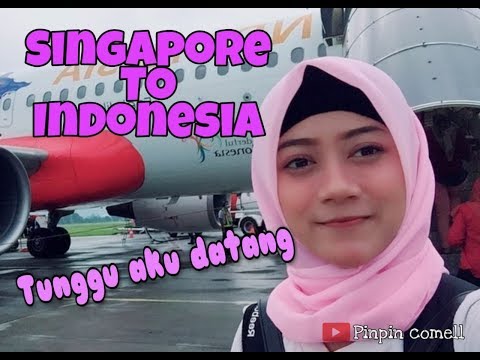 Pulang Kampung Naik Pesawat dari Singapura ke Indonesia | Vlog Tkw Singapura