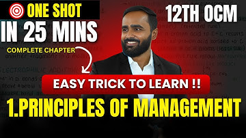1.Principles of Management |EASY TRICK TO LEARN!!|12TH OCM|PRADEEP GIRI SIR