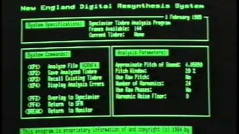 3.2 - Synclavier - Video Cassette - [ The SAMPLE-TO-DISK System ]