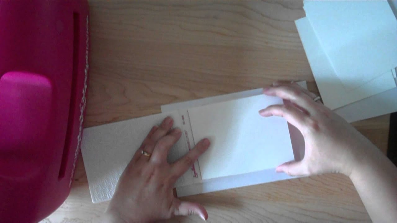 faux letterpress technique with embossing folders - YouTube