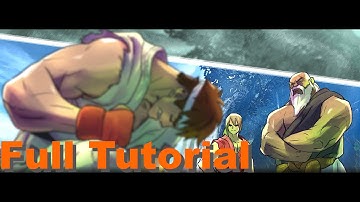 Street Fighter 5 Beta: Full Tutorial (featuring classic Ryu & Ken) 1080p/60fps