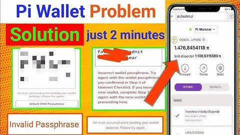 Pi Wallet Problem Solution|| Pi wallet Invalid Passphrase|| Pi wallet loading Issues | Pi Network