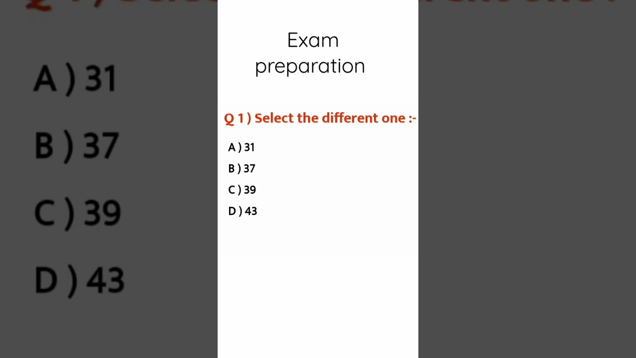 Maths quiz questions for government scholarship exams
