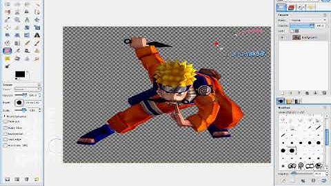 How to cut a render inm GIMP