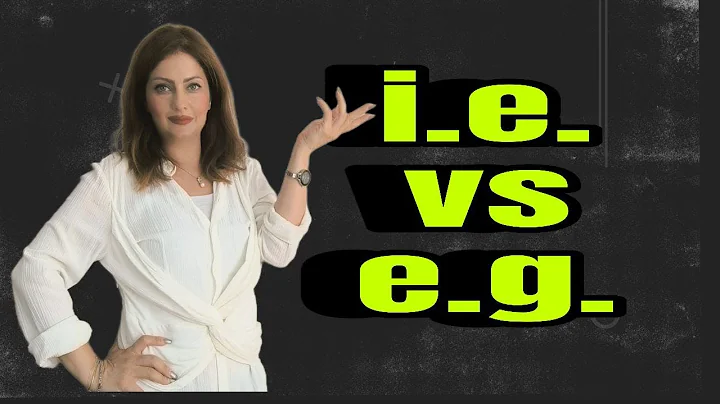 i.e. vs e.g. Learn English abbreviations