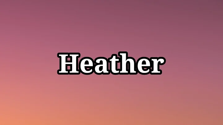 Conan Gray - Heather (Lyrics)