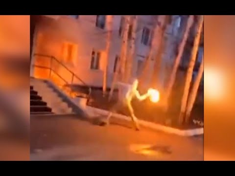 В соцсетях появилось видео поджога военкомата в Нижневартовске