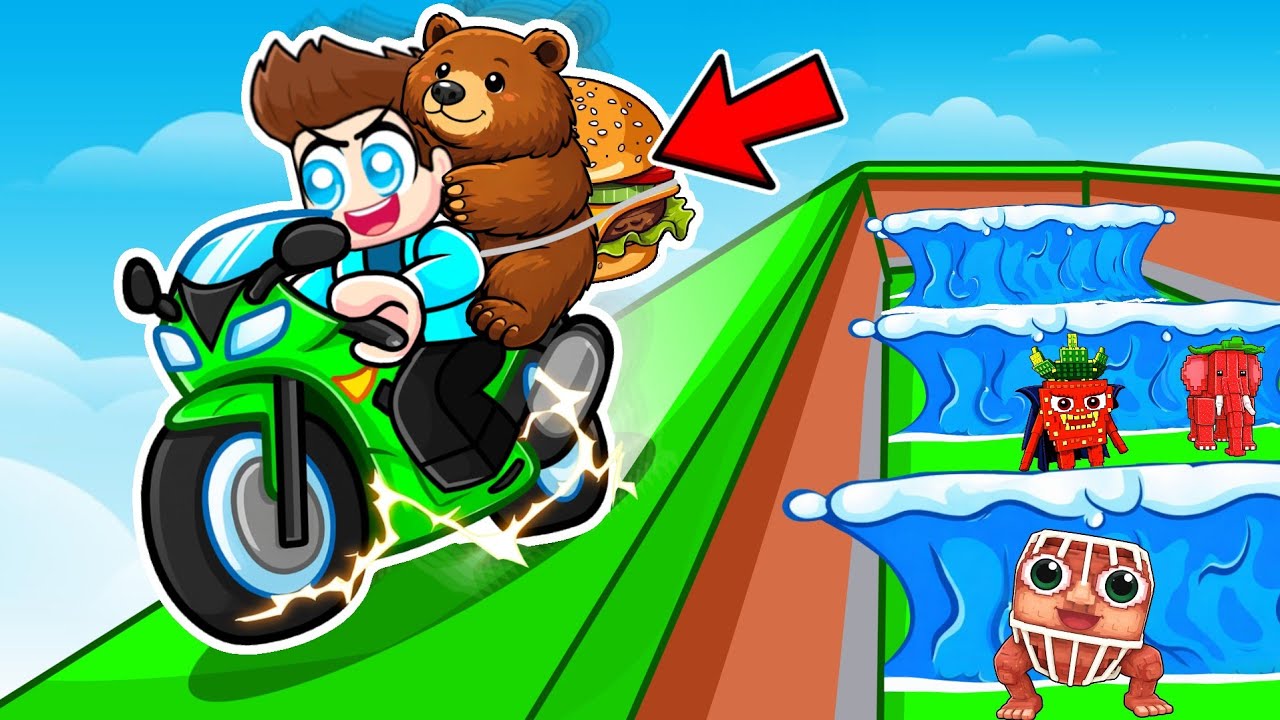 I USED BIKE HACK IN ESCAPE TSUNAMI FOR BRAINROTS !!