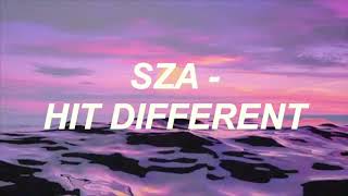 sza - hit different ft. ty dolla $ign (slowed down w/ lyrics)