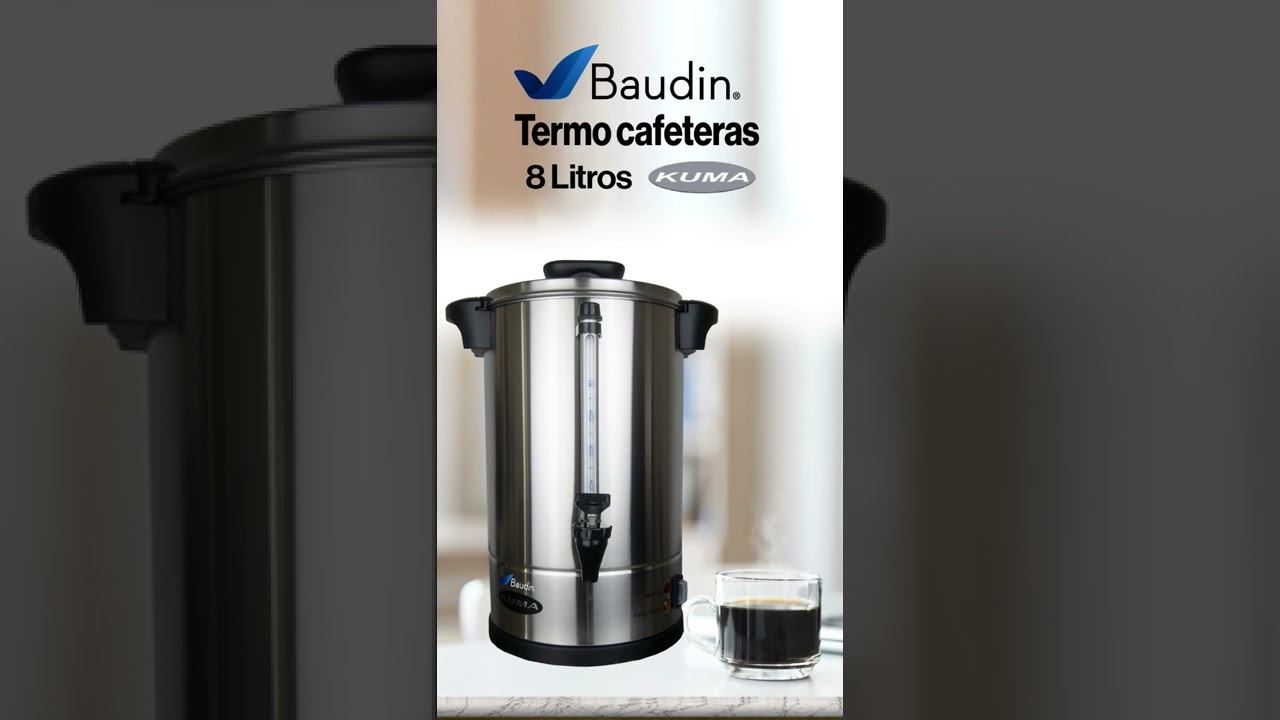 Termo cafetera kuma de 8 litros que te rinde hasta 50 tazas ☕ 