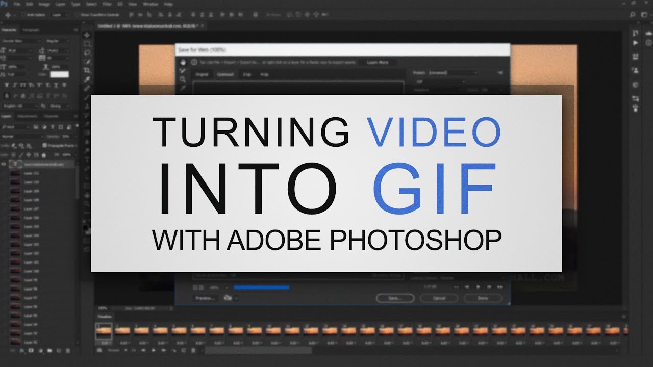 How to make a GIF in Photoshop,  Video, and Online - PGBS