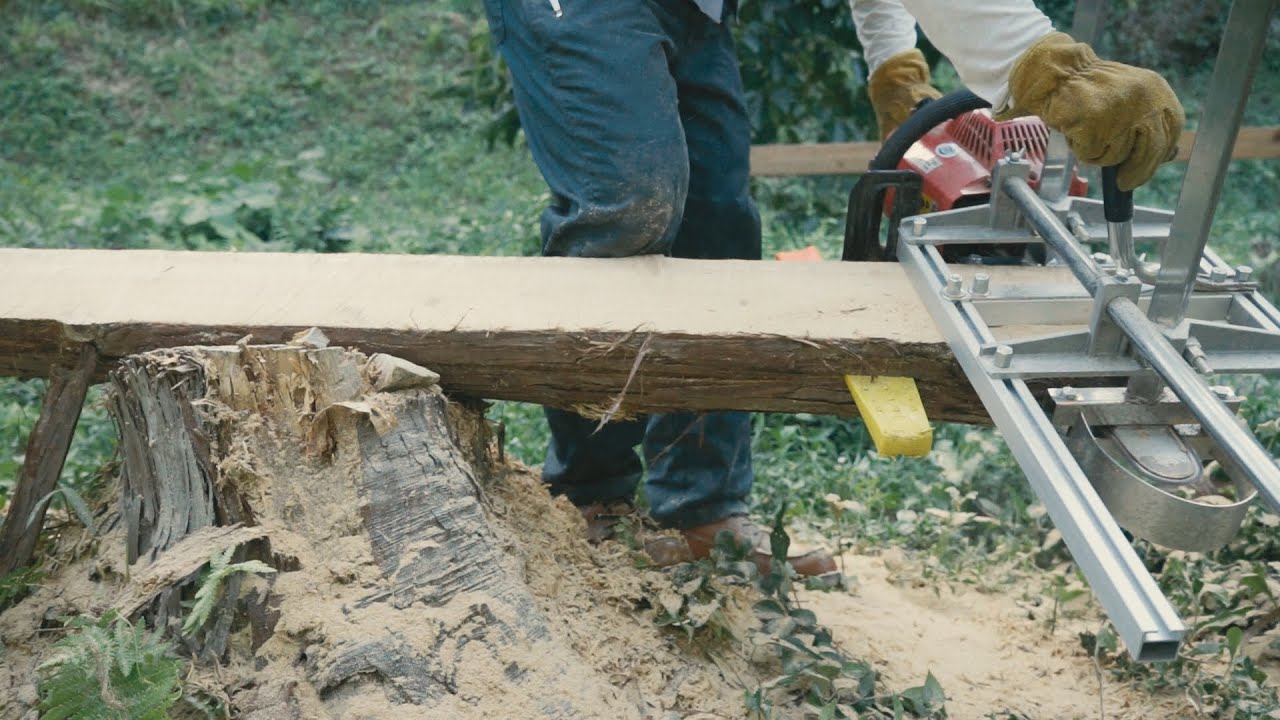 Homemade Lumber | Alaskan Chainsaw Mill | アラスカンチェーンソーミル