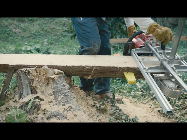 Homemade Lumber | Alaskan Chainsaw Mill | アラスカンチェーンソー